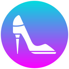 Poster - Heel vector icon. Can be used for Shoemaker iconset.