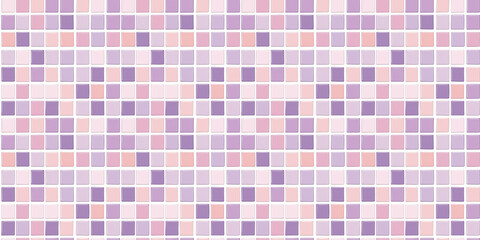 Lilac and peach tiles pattern background, clean surface texture, white background