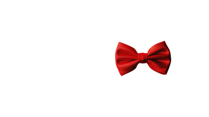 red bowtie on transparent background