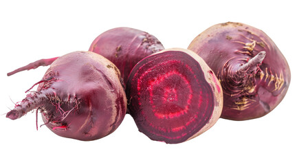 Beetroot vegetable on transparent background