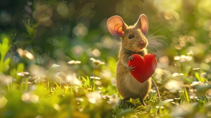 Poster - easter bunny in the grass