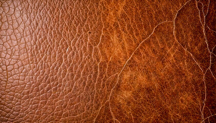 Wall Mural - Vintage Brown Leather Texture Background