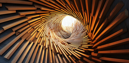 Wood Spiral Background