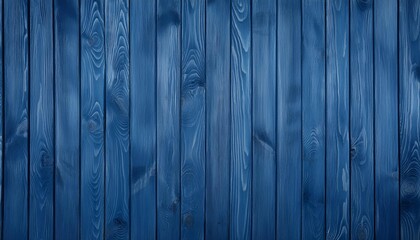 Wall Mural - Wooden Texture - Blue Wooden Background Table for Product Placement or Mockup - Planks of Natural Wood set up Vertically - Space for Copy - Timber Boarding Background