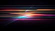 © Ibnu - Glowing colorful horizontal line shape on dark for technology background