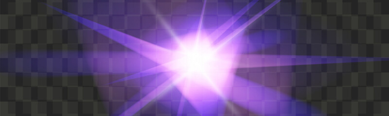 Aufkleber - 
Crystal shape light effect.Animated glowing vector.
