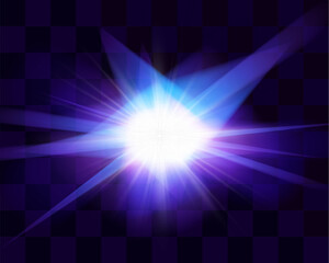 Aufkleber - 
Crystal shape light effect.Animated glowing vector.

