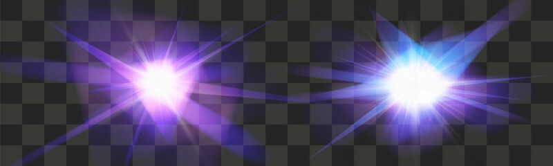 Aufkleber - 
Crystal shape light effect.Animated glowing vector.
