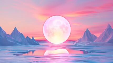 Sticker - Explore a vibrant, futuristic landscape bursting with colors and sounds, inviting you into a world of imagination.