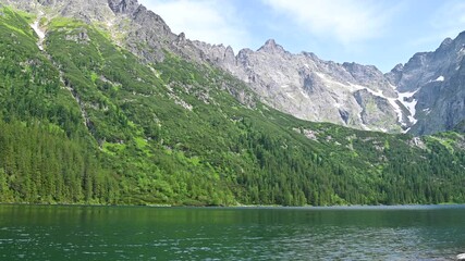 Wall Mural - Morskie Oko, or Eye of the Sea. Beautiful mountain lake.