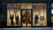 © Matthias - Elegant storefront with stylish mannequins and evening lighting