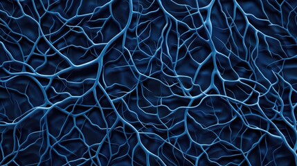 Leinwandbilder - Intricate depicting the concept of an intelligence brain with a complex network of interconnected nodes and flowing lines