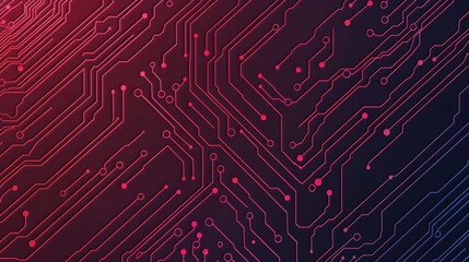 Leinwandbilder - Interconnected Learning Systems with Digital Circuit Patterns   showcasing the complex and intricate networks of intelligence and machine learning technologies