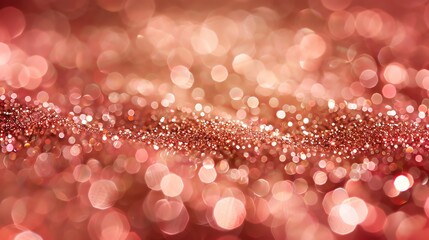 Poster - Abstract Blurred Background with Red and White Bokeh.