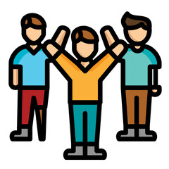 Wall Mural - Support Groups Icon