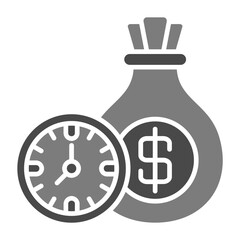 Wall Mural - Time Is Money Icon