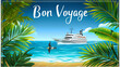 © sharafmaksumov - Bon voyage text illustration