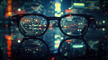 Poster - Thick glasses