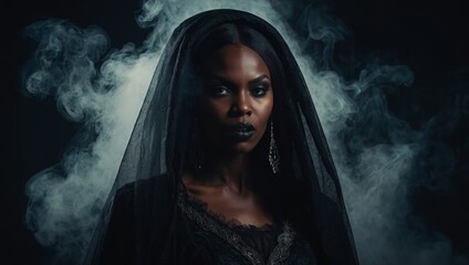 fantasy gothic african american woman vampire