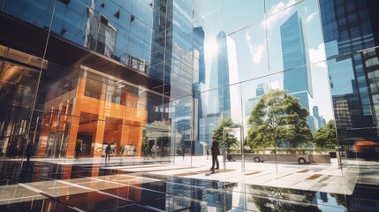 Wall Mural - modern business office exterior