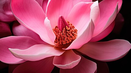 Sticker - close pink magnolia flower