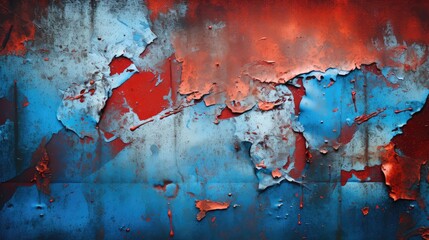 Poster - vibrant welded metal background