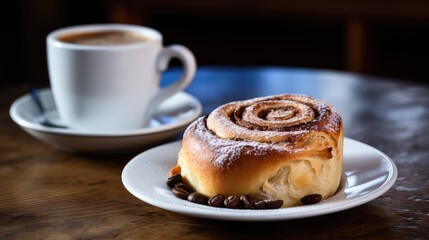 cinnamon coffee pastry