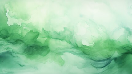 Poster - emerald green water color background