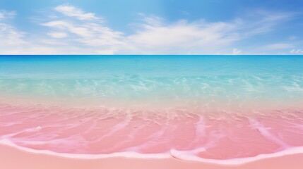 Canvas Print - beach pink paradise