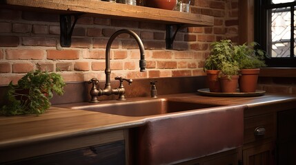 Sticker - farmhouse hot water sink