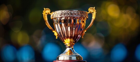 Wall Mural - trophy cup award for sport game achievment. generative ai technology.