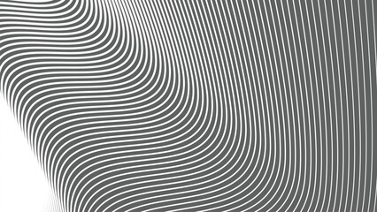 Canvas Print - Grey abstract background with curve stripes line for backdrop or presentation