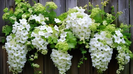 Poster - wooden wall flower