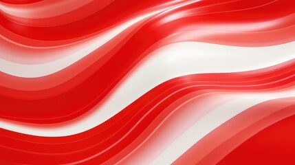 Poster - artistic red and white stripe background