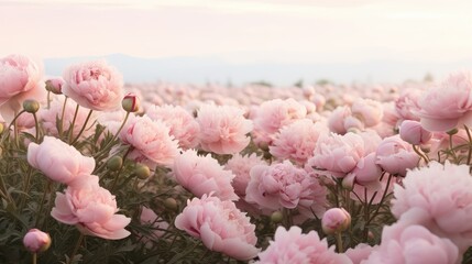 Poster - bloom dusty pink flowers