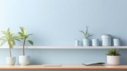 Canvas Print - pale office background wall