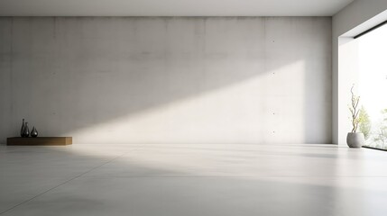 Canvas Print - interior cement floor and wall