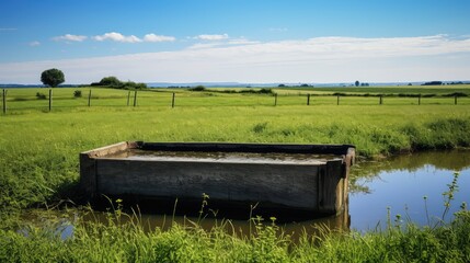 Sticker - grass water trough