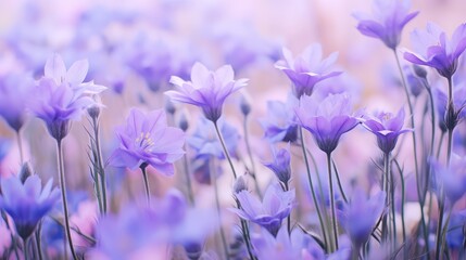 Wall Mural - garden pastel purple