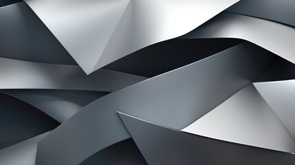 Poster - shapes abstract gray background