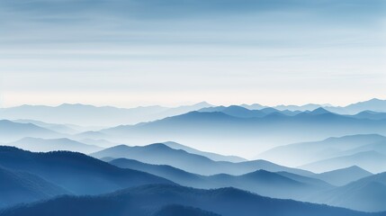 Poster - landscape blue gradation