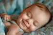 © Tetiana - AI generated portrait of cute charming baby cosy peaceful sleeping sweet dreams