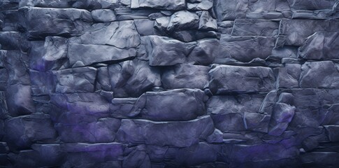 Sticker - Stone Wall Texture with Purple Lighting