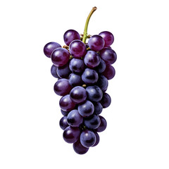 Wall Mural - purple grape, isolated on transparent background, clipping path, full depth of field
