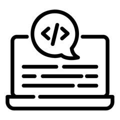 coding Line Icon