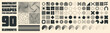 © 32 pixels - Brutalist geometric shapes, modern symbols. Groovy checkered pattern, distorted tiled grid. Simple elements, forms. Retro design, trendy contemporary minimalist style, y2k. Vector illustration