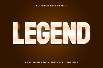 Poster - Editable text effect legend 3d glossy template style trendy vector