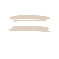 Aufkleber - Abstract Doodle Line Element Icon. Irregular Imperfect Hand Drawn Childish Shape Silhouette. 