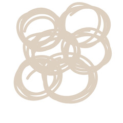 Aufkleber - Abstract Doodle Line Element Icon. Irregular Imperfect Hand Drawn Childish Shape Silhouette. 