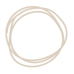 Aufkleber - Abstract Doodle Oval Line Element Icon. Irregular Imperfect Hand Drawn Childish Shape Silhouette. 